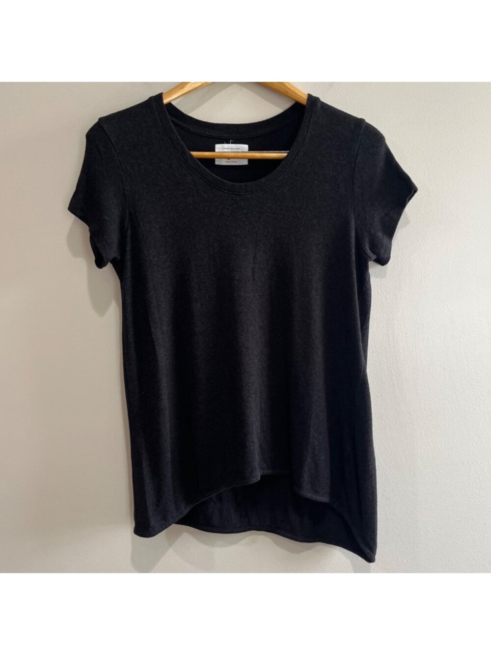 Southscott T-Shirt Womens S Black Short Sleeve Knit Made in USA Oversized